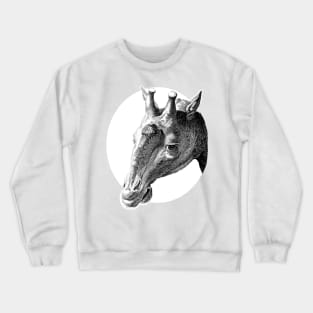 Giraffe Head Crewneck Sweatshirt